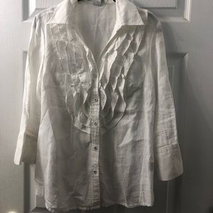 White linen shirt